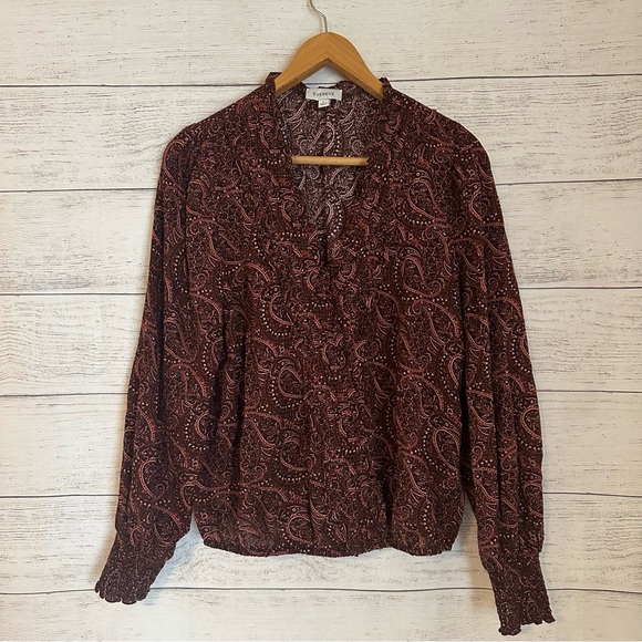 Evereve Aiden Paisley Blouse. - Picture 2 of 6